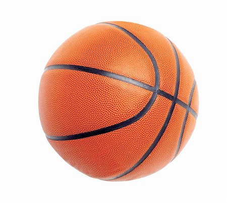 simsearch:400-04833689,k - Ball for basketball of orange colour isolated on white background Stock Photo - Budget Royalty-Free & Subscription, Code: 400-04839212