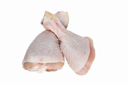 Chicken legs, it is isolated on white Stock Photo - Budget Royalty-Free & Subscription, Code: 400-04839968