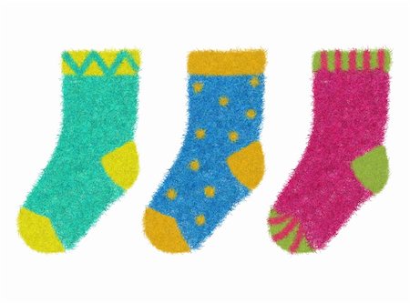 set of colorful socks Stock Photo - Budget Royalty-Free & Subscription, Code: 400-04830360