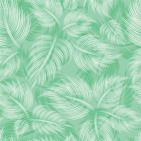 simsearch:400-05735360,k - Seamless spring pattern with green light leaf leaves on green background. Vector illustration. Stock Photo - Budget Royalty-Free & Subscription, Code: 400-04830475