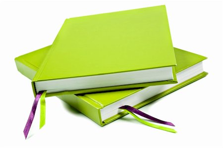 simsearch:400-06327059,k - Green notebook on a pure white background with space for text Foto de stock - Super Valor sin royalties y Suscripción, Código: 400-04832766