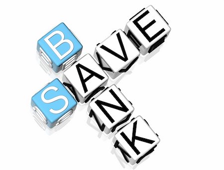 simsearch:400-05730288,k - 3D Save Bank on white background Stock Photo - Budget Royalty-Free & Subscription, Code: 400-04833133
