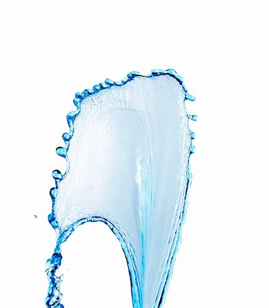 simsearch:400-05275951,k - blue water splash isolated on white background Stock Photo - Budget Royalty-Free & Subscription, Code: 400-04833379