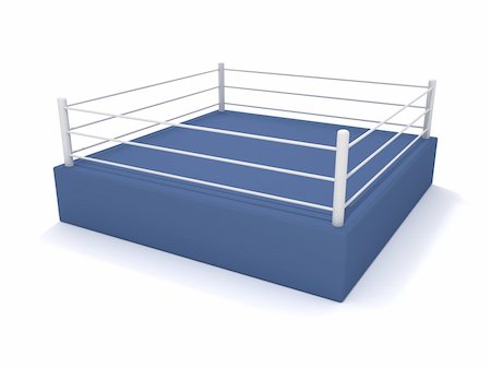 3D rendering of a boxing ring Stock Photo - Budget Royalty-Free & Subscription, Code: 400-04833579