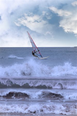 simsearch:400-03992760,k - person windsurfing in the maharees in county kerry ireland during a storm Stock Photo - Budget Royalty-Free & Subscription, Code: 400-04845986