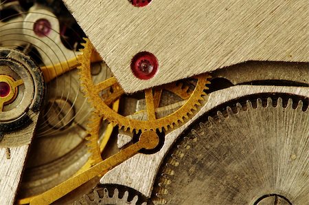 simsearch:400-05114975,k - Closeup of old metal clock mechanism Stock Photo - Budget Royalty-Free & Subscription, Code: 400-04846116