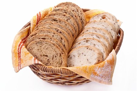 papik (artist) - Sliced bread in a bread basket Stock Photo - Budget Royalty-Free & Subscription, Code: 400-04846170