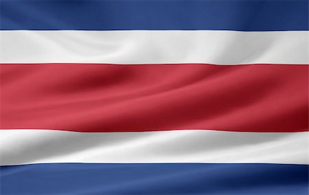 High resolution flag of Costa Rica Stock Photo - Budget Royalty-Free & Subscription, Code: 400-04847072