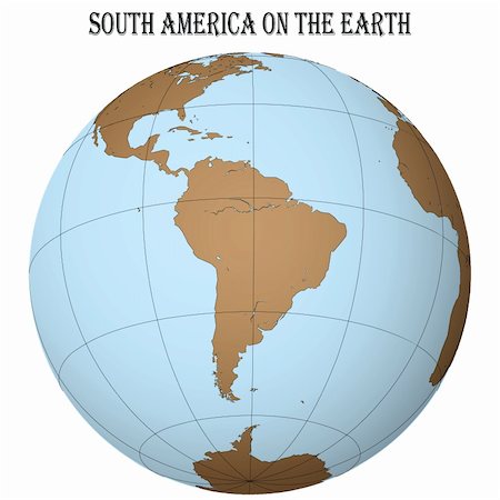 simsearch:400-04374471,k - south america on the earth, abstract vector art illustration Stock Photo - Budget Royalty-Free & Subscription, Code: 400-04847213