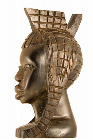 Handmade ebony african statuette of a woman Stock Photo - Budget Royalty-Free & Subscription, Code: 400-04847352