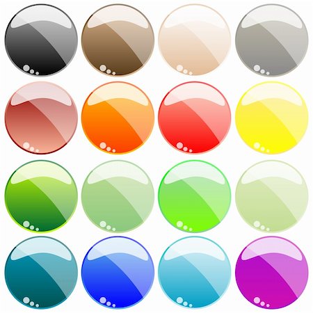 simsearch:400-04840787,k - web buttons isolated on white background, abstract art illustration Stock Photo - Budget Royalty-Free & Subscription, Code: 400-04847726