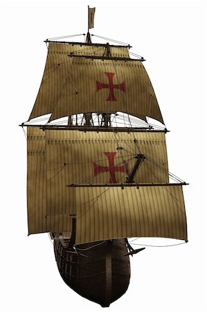 simsearch:400-04848796,k - a woundful old ship - isolated on white Stock Photo - Budget Royalty-Free & Subscription, Code: 400-04848802