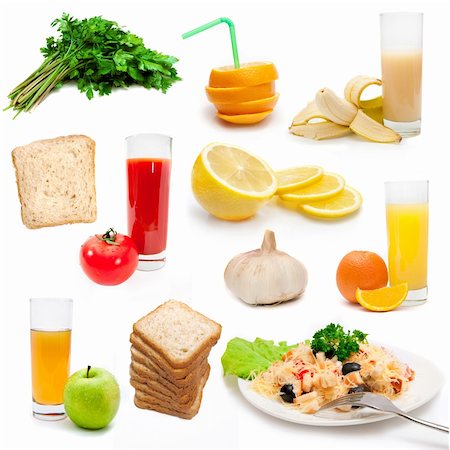 simsearch:400-05891431,k - set of dietary bio products isolated on a white background Stock Photo - Budget Royalty-Free & Subscription, Code: 400-04840043