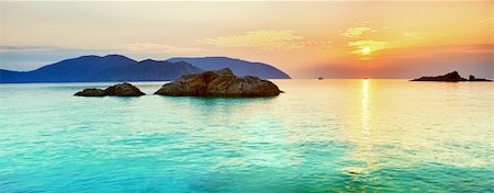 Sunrise over the sea. Con Dao. Vietnam Stock Photo - Budget Royalty-Free & Subscription, Code: 400-04840804