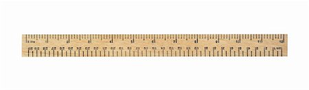simsearch:400-04424177,k - twelve inch measurement ruler isolated on white Stock Photo - Budget Royalty-Free & Subscription, Code: 400-04841903