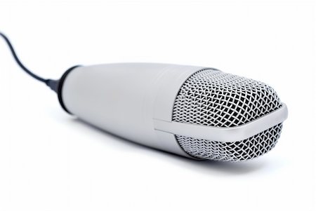 simsearch:400-04278064,k - professional microphone on a white background Stock Photo - Budget Royalty-Free & Subscription, Code: 400-04842441