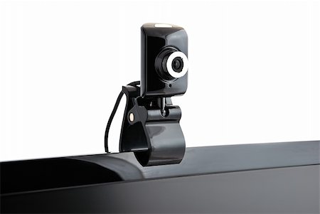webcam stand on a white background Stock Photo - Budget Royalty-Free & Subscription, Code: 400-04843064