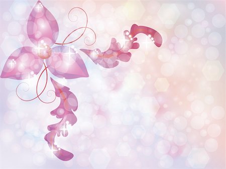 simsearch:400-05358912,k - Brilliant-colored background with a beautiful floral elements Photographie de stock - Aubaine LD & Abonnement, Code: 400-04843296
