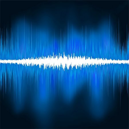 radio wave - Sound waves oscillating glow light. EPS 8 vector file included Stock Photo - Budget Royalty-Free & Subscription, Code: 400-04843528
