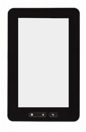 simsearch:400-04125018,k - Blank tablet PC isolated on white background Stock Photo - Budget Royalty-Free & Subscription, Code: 400-04854247