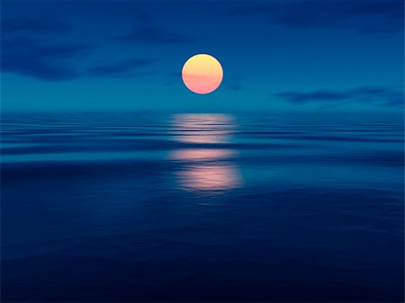 simsearch:400-07748817,k - An image of a beautiful sunset over the ocean Stock Photo - Budget Royalty-Free & Subscription, Code: 400-04855433