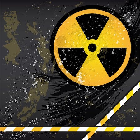Eps10 Abstract grunge background with the emblem of radiation. Stock Photo - Budget Royalty-Free & Subscription, Code: 400-04855530