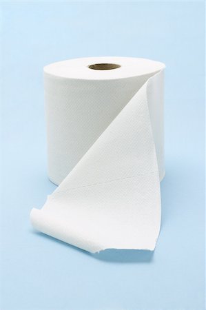 simsearch:400-05303863,k - White toilet roll on seamless blue background Stock Photo - Budget Royalty-Free & Subscription, Code: 400-04855731