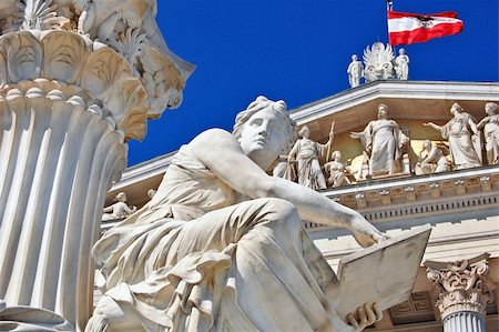 Photo of Austrian parliament in Vienna Stock Photo - Budget Royalty-Free & Subscription, Code: 400-04856179