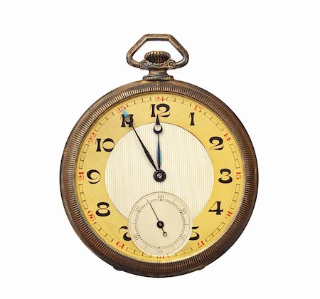 pocket watch - Old antique pocket watch isolated on white background.  Clipping path included. Stock Photo - Budget Royalty-Free & Subscription, Code: 400-04856329