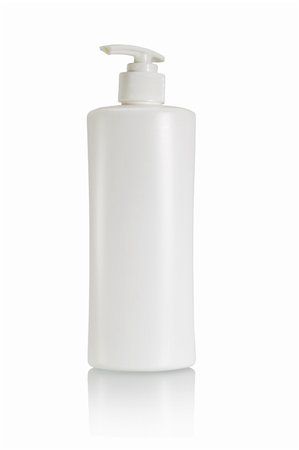 Plastic bottle of skin care product on white background Photographie de stock - Aubaine LD & Abonnement, Code: 400-04857807