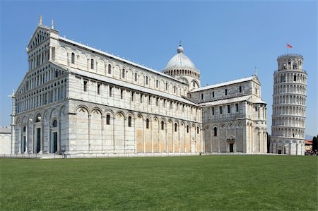 simsearch:400-05672489,k - Photo of the Leaning Tower of Pisa in Pisa, Italy. No tourists are visible. Stock Photo - Budget Royalty-Free & Subscription, Code: 400-04857975