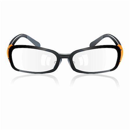 simsearch:400-07774329,k - illustration of trendy eye-wear on white background Stock Photo - Budget Royalty-Free & Subscription, Code: 400-04859247