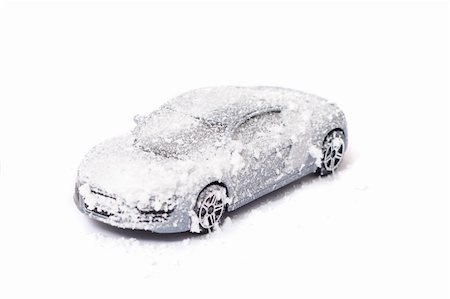 simsearch:400-07215754,k - car in the snow isolated on the white background Stock Photo - Budget Royalty-Free & Subscription, Code: 400-04859242