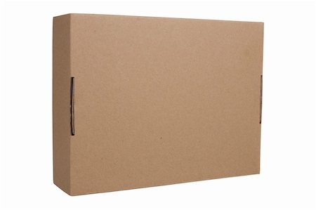 Cardboard Box Used in Shipping of items. Stock Photo - Budget Royalty-Free & Subscription, Code: 400-04859478