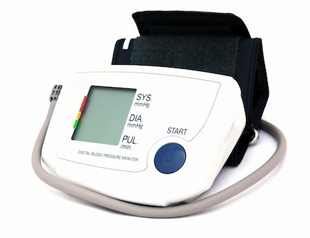 simsearch:400-07222508,k - home digital blood pressure monitor isolated over white Photographie de stock - Aubaine LD & Abonnement, Code: 400-04850336