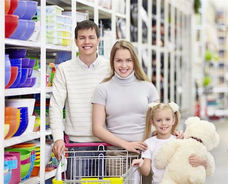 small shop interior - Young family with a child in a store Stock Photo - Budget Royalty-Free & Subscription, Code: 400-04850627