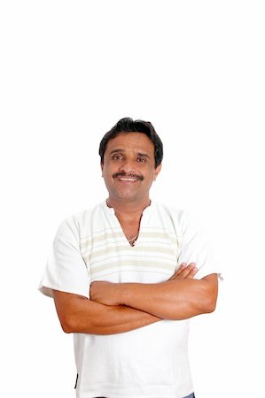 signs for mexicans - Mexican man with mayan shirt smiling isolated on white Stock Photo - Budget Royalty-Free & Subscription, Code: 400-04850776