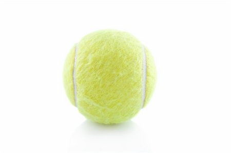 simsearch:400-04833689,k - Tennis ball, isolated on white background Stock Photo - Budget Royalty-Free & Subscription, Code: 400-04852568