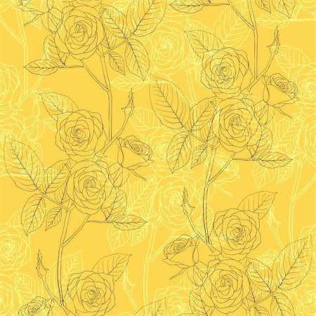 simsearch:400-05686210,k - Rose seamless flower background, vector illustration. Stock Photo - Budget Royalty-Free & Subscription, Code: 400-04852982