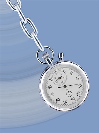 simsearch:400-08494984,k - Pendulum consisting of a stop watch on a chain with movement trace Stock Photo - Budget Royalty-Free & Subscription, Code: 400-04853094