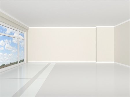 simsearch:400-05110360,k - 3d rendering the empty room Photographie de stock - Aubaine LD & Abonnement, Code: 400-04864291