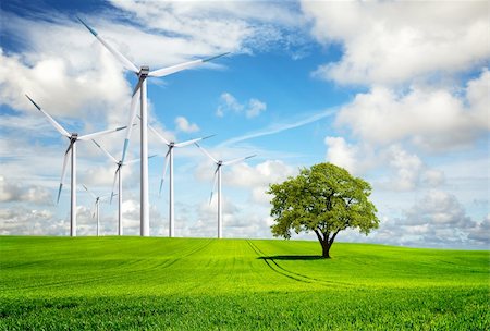 Wind of change, turbines Stock Photo - Budget Royalty-Free & Subscription, Code: 400-04867409