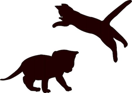 illustration of two baby cat - vector Foto de stock - Super Valor sin royalties y Suscripción, Código: 400-04868618