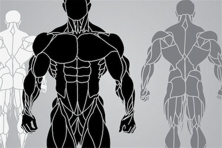 simsearch:400-05361704,k - vector illustration of a strong man silhouette Stock Photo - Budget Royalty-Free & Subscription, Code: 400-04868864