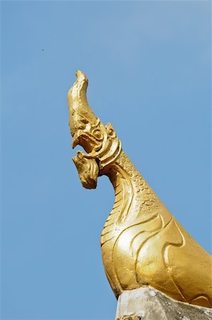 Naga Sculpture,Thai style Photographie de stock - Aubaine LD & Abonnement, Code: 400-04869947