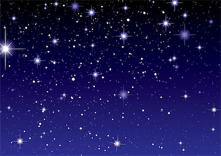 sky sparkles background - Dark night sky with sparkling stars and planets Stock Photo - Budget Royalty-Free & Subscription, Code: 400-04863980