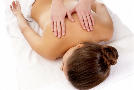 simsearch:400-05352124,k - Unrecognizable woman receiving massage relax treatment close-up from male hands Stock Photo - Budget Royalty-Free & Subscription, Code: 400-04876182