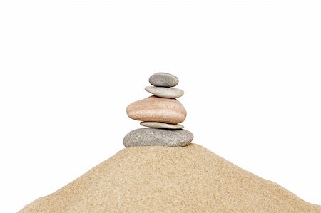 simsearch:400-04915648,k - pyramid with five stones on a white background Stock Photo - Budget Royalty-Free & Subscription, Code: 400-04878509