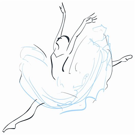 simsearch:400-04255721,k - Illustration of ballerina Stock Photo - Budget Royalty-Free & Subscription, Code: 400-04870845