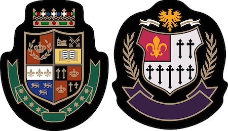 classic college royal badge Stock Photo - Budget Royalty-Free & Subscription, Code: 400-04885282
